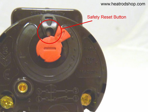 safety reset button in thermowatt stat