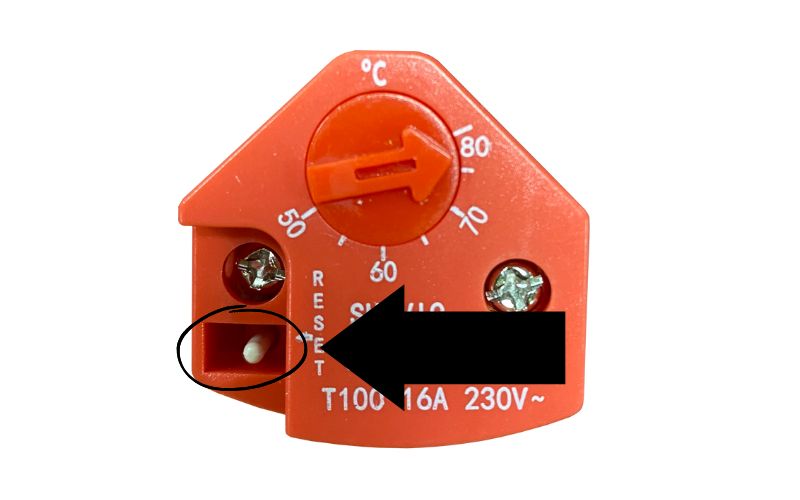 how to reset sunvic thermostat