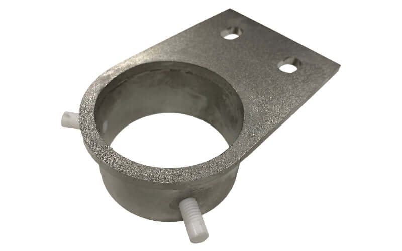 Braude Polaris Triton Tank Heater Bracket. There are two choices of material; either AISI 316Ti Stainless Steel or AISI 316Ti Stainless Steel with Teflon coating.