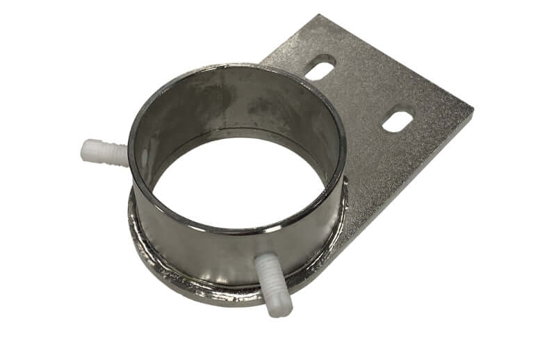 Braude Polaris Triton Tank Heater Bracket. There are two choices of material; either AISI 316Ti Stainless Steel or AISI 316Ti Stainless Steel with Teflon coating.