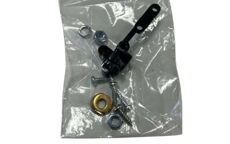 MS-206 accessory bag. Clear plastic bag with associated screws, nuts, and other accessories.